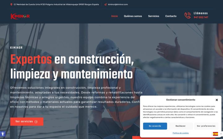 Screenshot of kiminorburgos.es