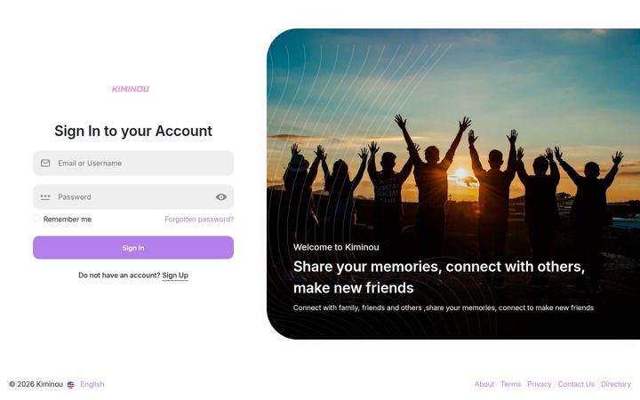 Screenshot of kiminou.com