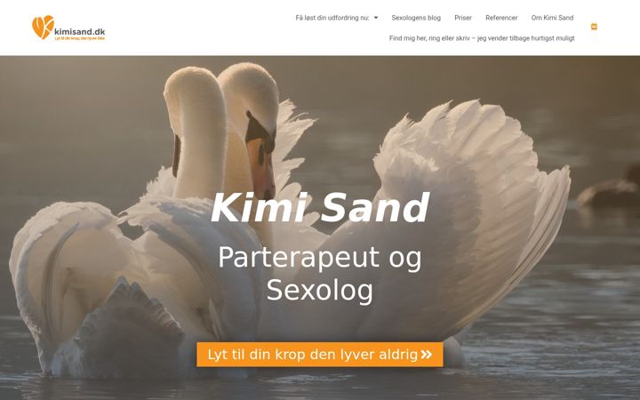 Screenshot of kimisand.dk