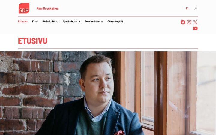 Screenshot of kimiuosukainen.fi