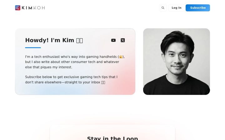 Screenshot of kimkoh.com