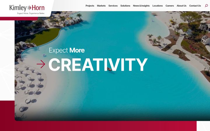 Screenshot of kimley-horn.com