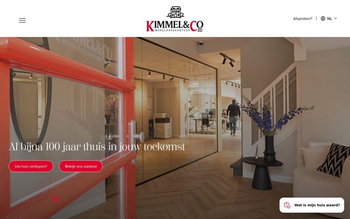 Screenshot of kimmel.nl