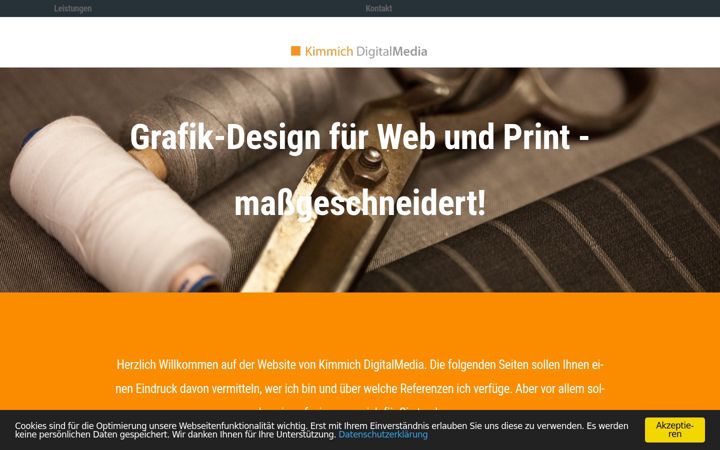 Screenshot of kimmich-digitalmedia.com