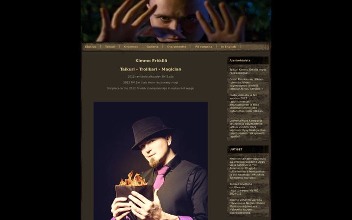 Screenshot of kimmoerkkila.com