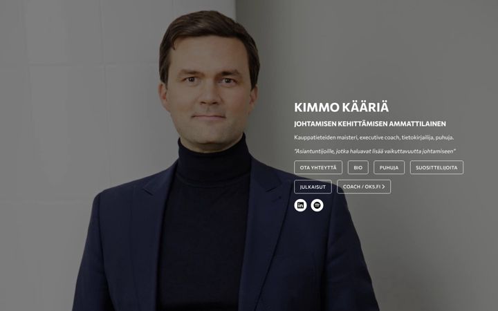 Ekrano kopija kimmokaaria.fi
