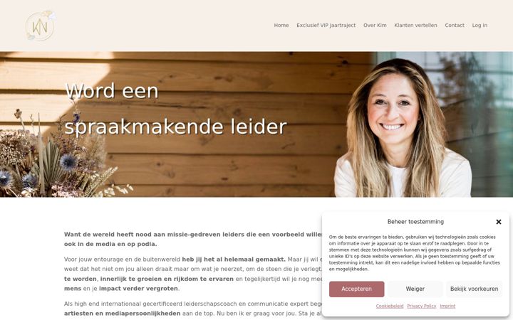 Screenshot of kimneuskens.be