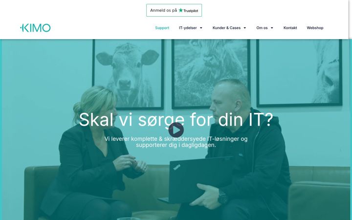 Screenshot of kimo.dk