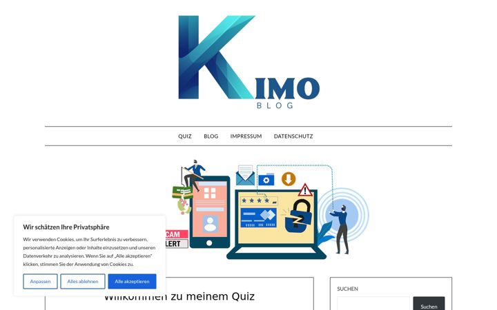 Screenshot of kimoblog.de