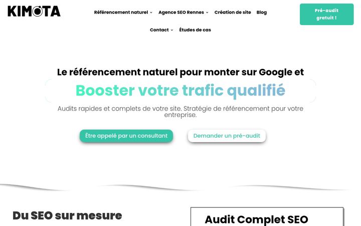Screenshot of kimota.fr