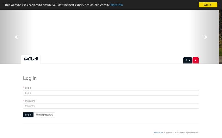 Screenshot of kimplus-acceptance.eu.com