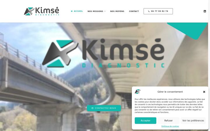Screenshot of kimse-diag.fr