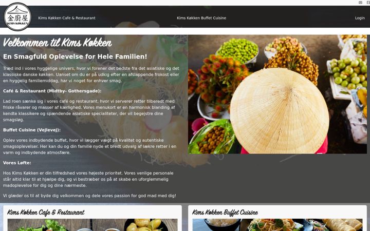 Screenshot of kimskokken.dk