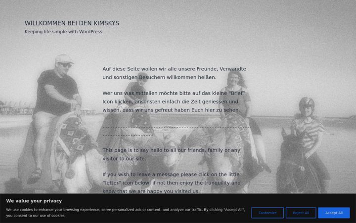 Screenshot of kimsky.com