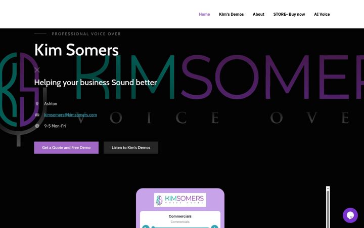 Screenshot of kimsomers.com