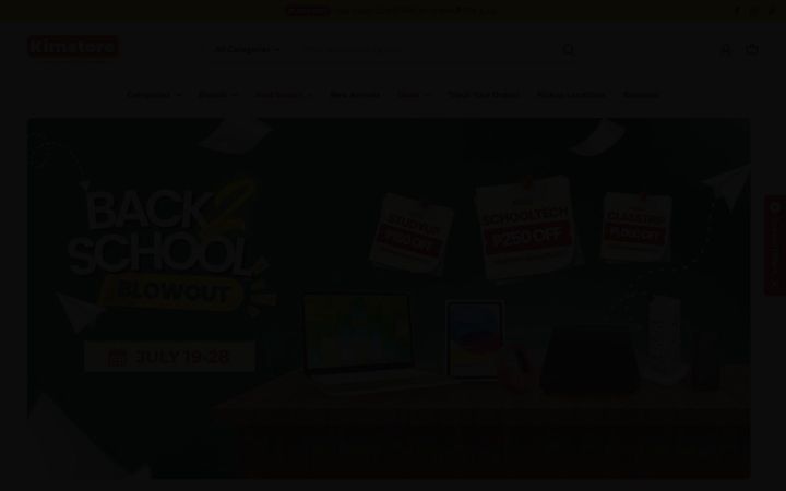 Snimka zaslona za kimstore.com