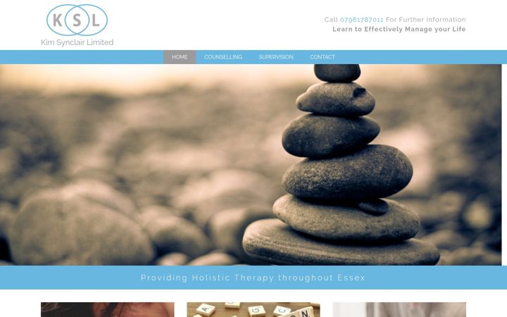 Screenshot of kimsynclairlimited.co.uk