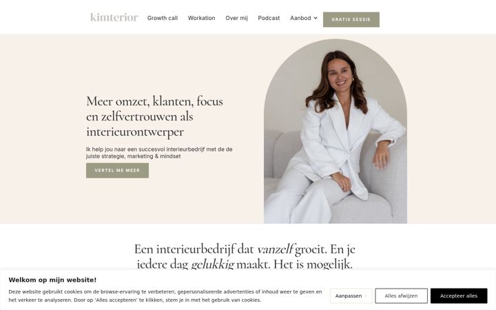 Screenshot of kimterior.nl
