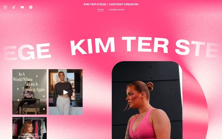 Screenshot of kimterstege.com