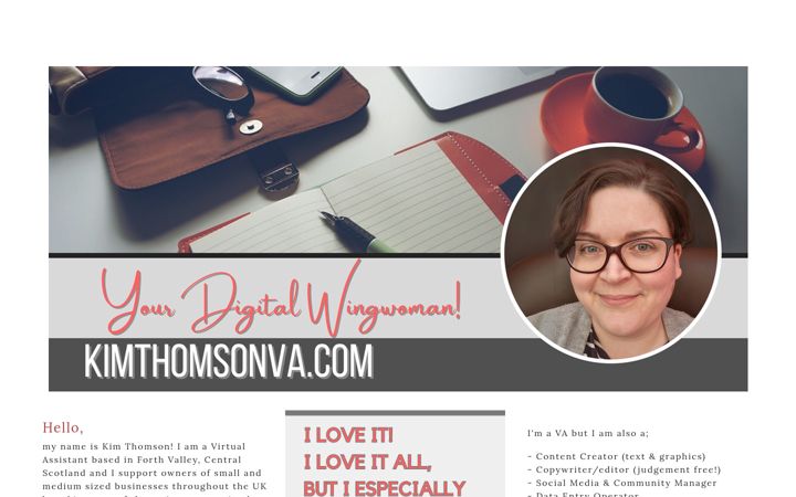 Screenshot of kimthomsonva.com