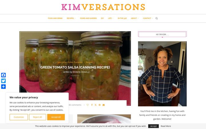 Screenshot of kimversations.com