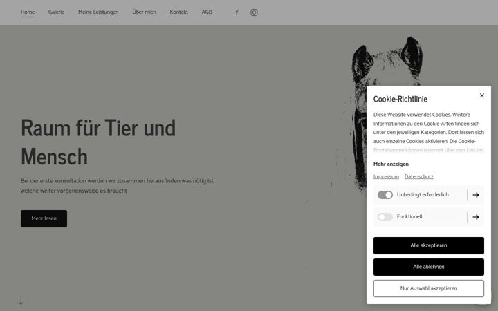 Screenshot of kin-tier-mensch.ch