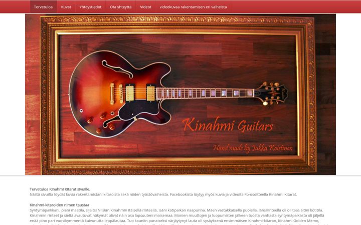 Screenshot of kinahmiguitars.com