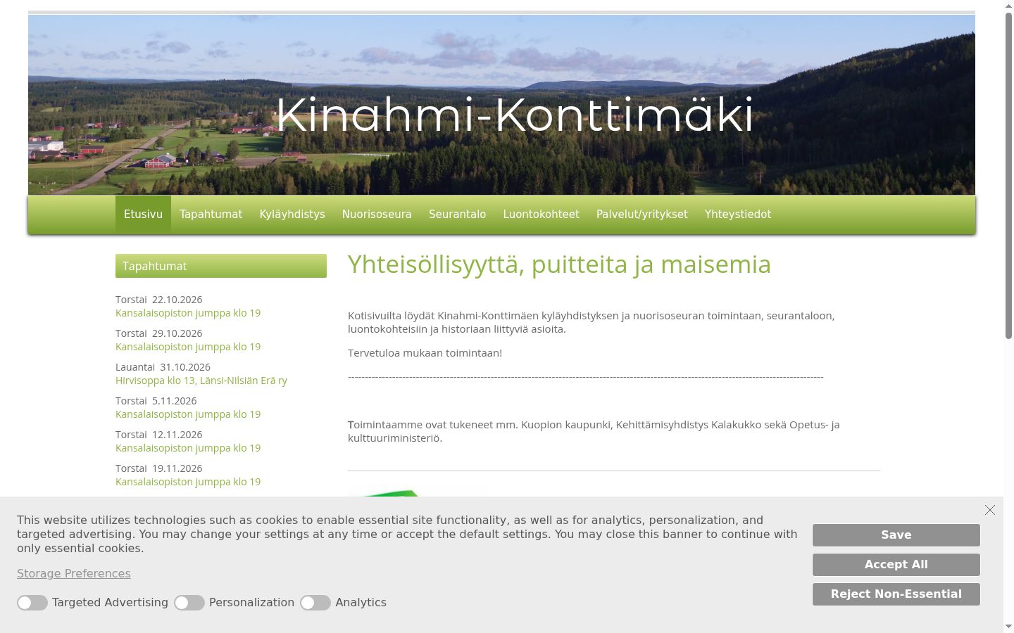 Screenshot tal-banner tal-kunsens muri qabel kwalunkwe interazzjoni