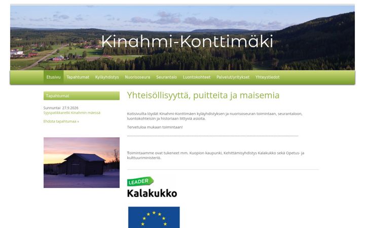 Screenshot of kinahmikonttimaki.net
