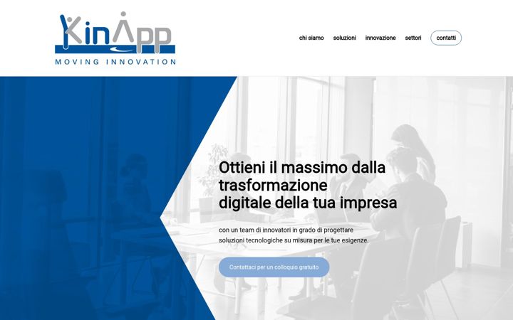 Screenshot of kinapp.it