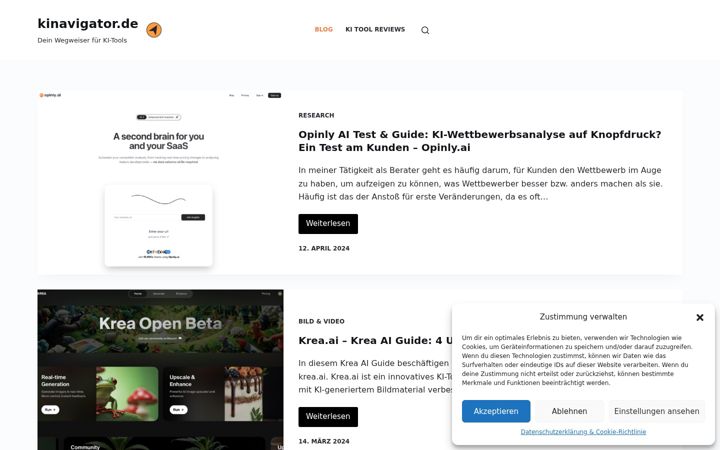 Screenshot of kinavigator.de