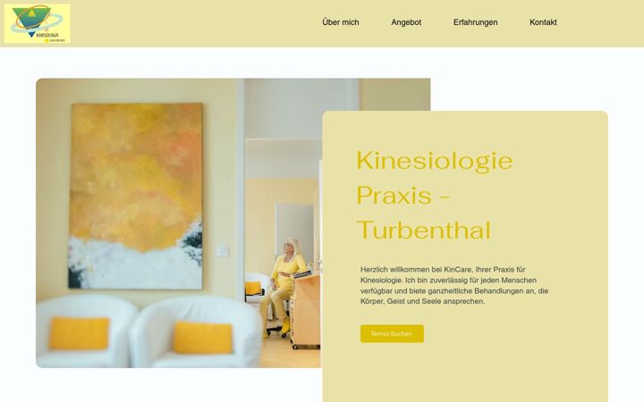 Screenshot of kincare.ch