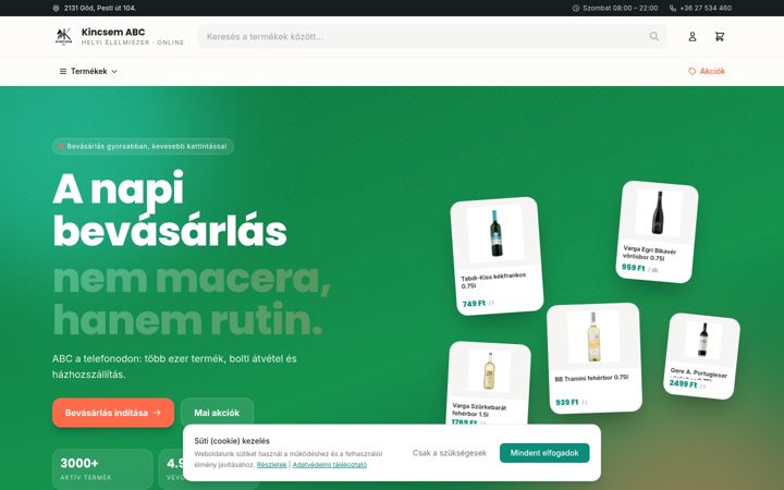 Screenshot of kincsemabc.hu