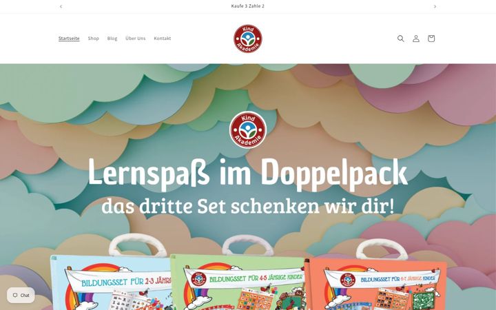 Screenshot of kind-akademie.de