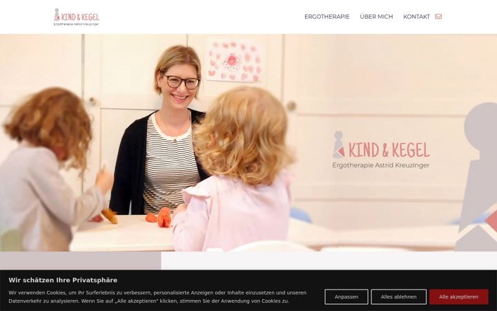 Screenshot of kind-kegel.at