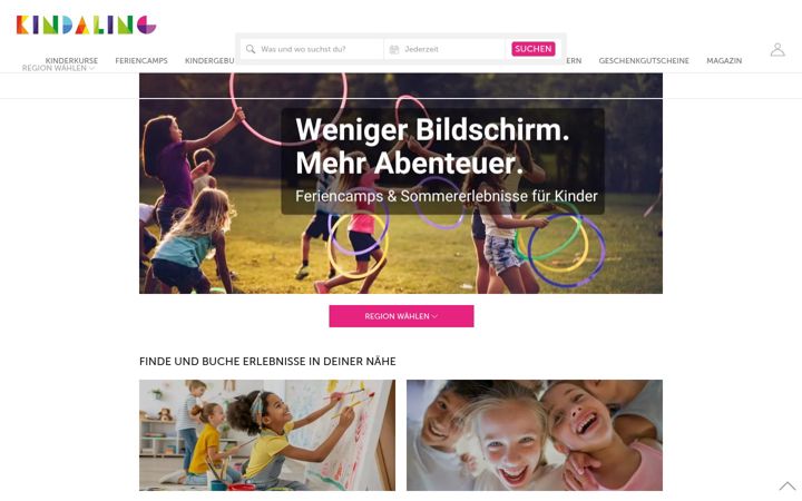 Screenshot of kindaling.de