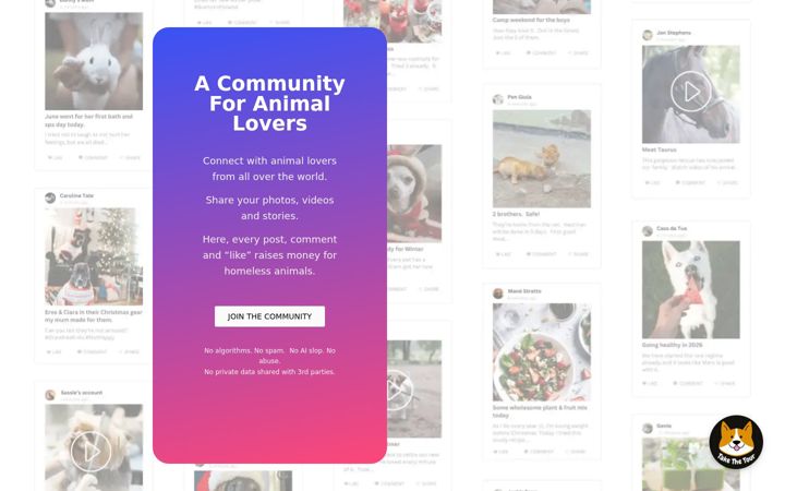 Screenshot of kindbunch.com