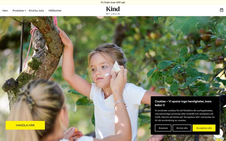 Screenshot of kindbyjulia.se