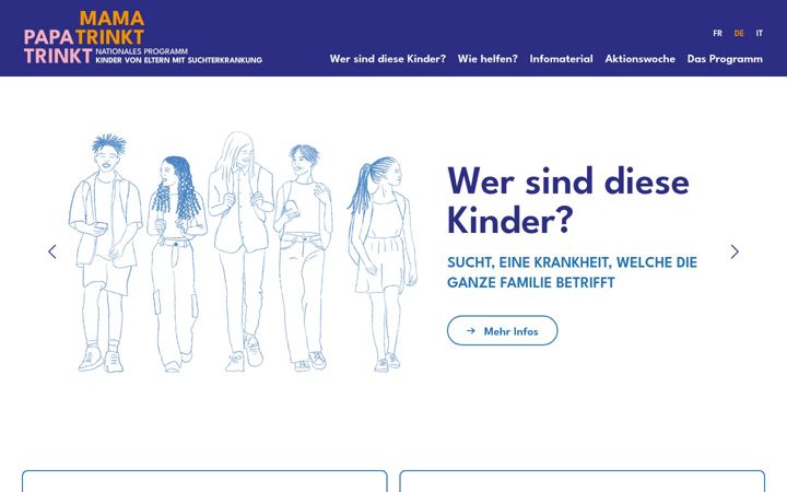 Screenshot of kinder-eltern-sucht.ch