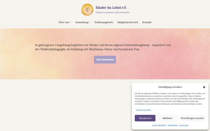Screenshot of kinder-im-lehel.de