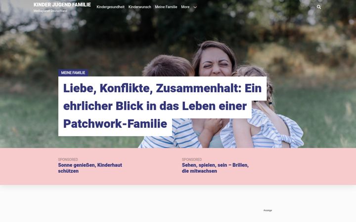 Screenshot of kinder-jugend-familie.info