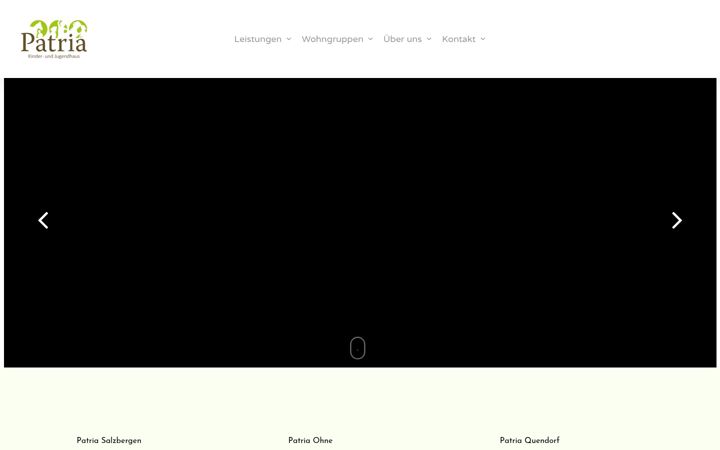 Screenshot of kinder-jugendhaus-patria.de