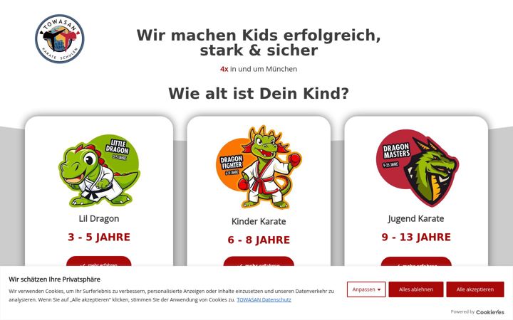 Screenshot of kinder-lieben-karate.de