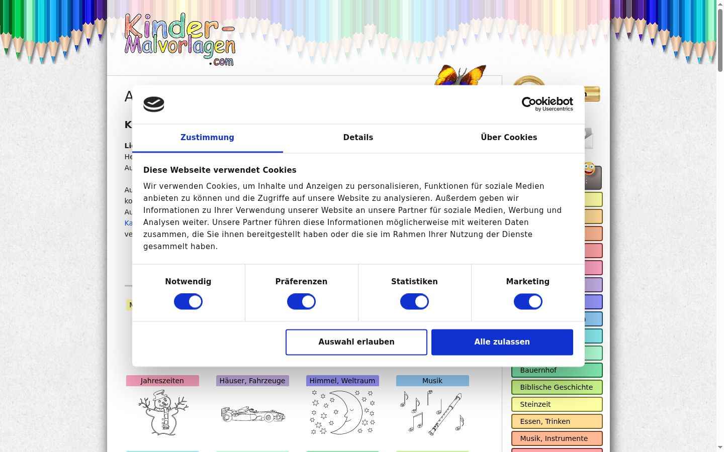 Screenshot tal-banner tal-kunsens muri qabel kwalunkwe interazzjoni