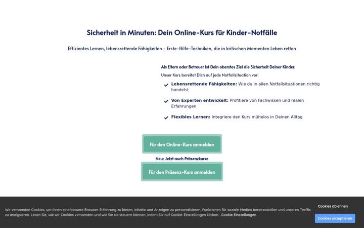 Screenshot of kinder-notfallkurs.com