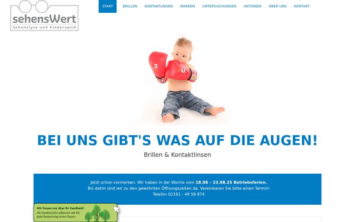 Screenshot of kinder-sicht.de