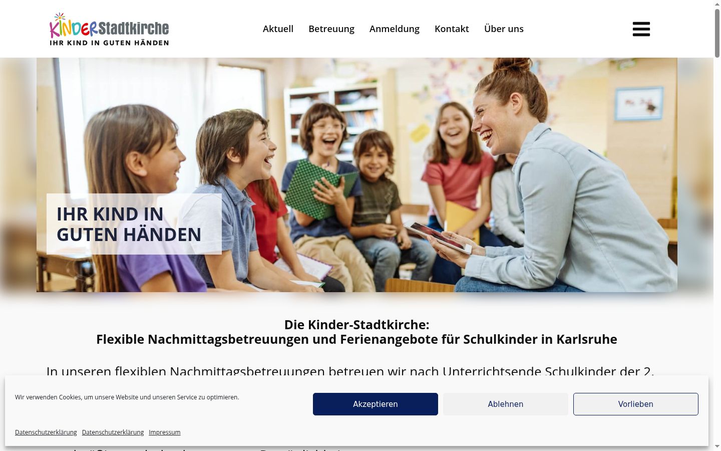 Screenshot tal-banner tal-kunsens muri qabel kwalunkwe interazzjoni