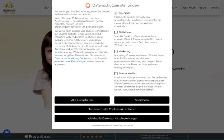 Screenshot of kinder-traumatherapie.de