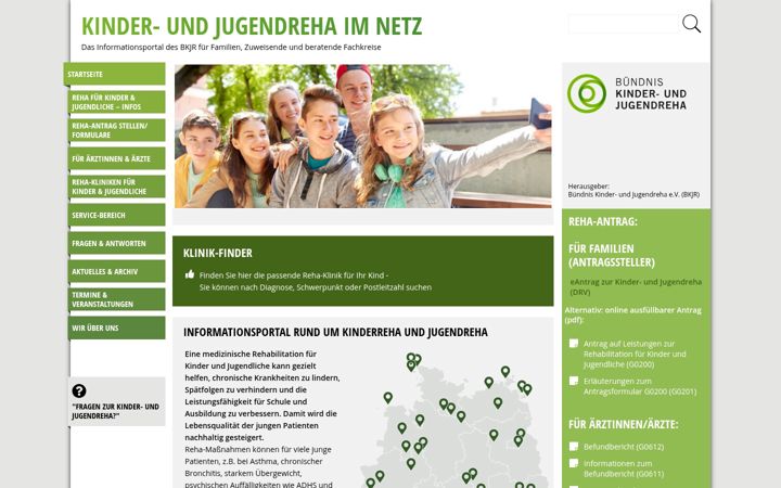 Screenshot of kinder-und-jugendreha-im-netz.de