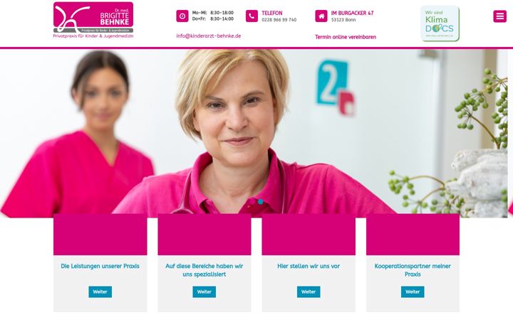 Screenshot of kinderarzt-behnke.de